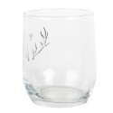 Clayre & Eef Water Glass 300 ml Transparent Glass Antler