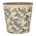 Clayre & Eef Blumentopf Ø 17x16 cm Beige Keramik Blumen