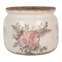 Clayre & Eef Bloempot Ø 20x15 cm Beige Keramiek