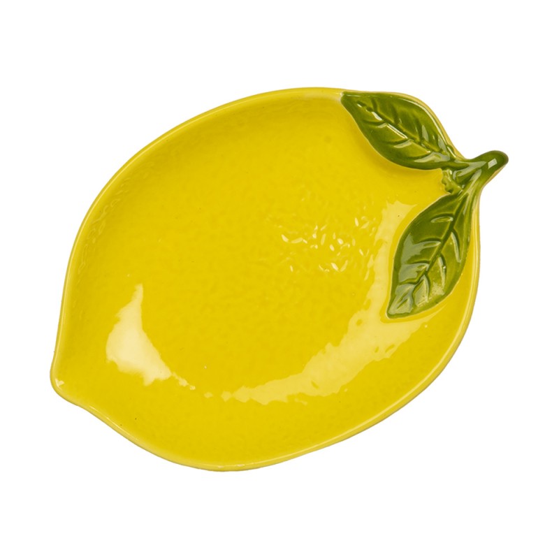 Clayre & Eef Scodella Limone Ø 15 cm Giallo Ceramica