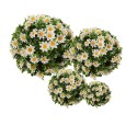 Clayre & Eef Buxus bol Ø 30 cm Wit Groen Kunststof Rond