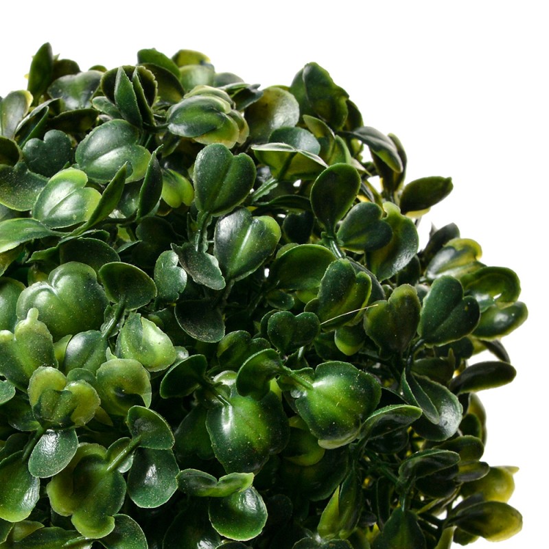 Clayre & Eef Boule de buis Ø 12 cm Vert Plastique Rond