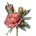 Clayre & Eef Kunstblume 62 cm Rot Kunststoff Keine Form