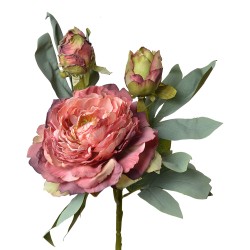 Clayre & Eef Kunstblume 62 cm Rot Kunststoff