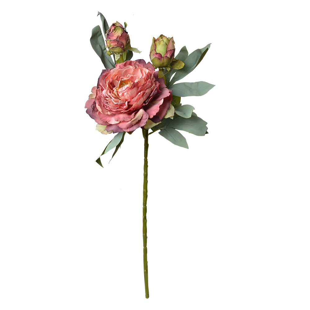 Kunstbloem 62 Cm Rood Kunststof-image