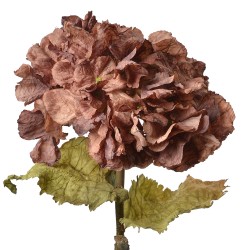 Clayre & Eef Kunstblume Hortensie 55 cm Violett Kunststoff