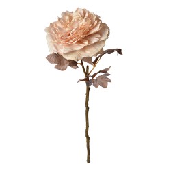 Clayre & Eef Kunstblume Rose 60 cm Rosa Kunststoff