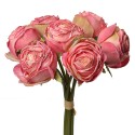 Clayre & Eef Fleur artificielle 34 cm Rose Plastique Roses