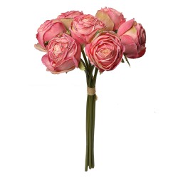 Clayre & Eef Fleur artificielle 34 cm Rose Plastique Roses