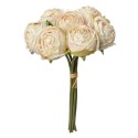 Clayre & Eef Fiore artificiale 34 cm Bianco Plastica Nessuna forma Rose