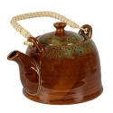Clayre & Eef Théière avec filtre 750 ml Marron Vert Céramique