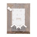 Clayre & Eef Cadre photo 10x15 cm Marron Bois Verre