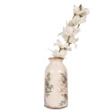 Clayre & Eef Vase Ø 8x16 cm Beige Ceramic Flowers