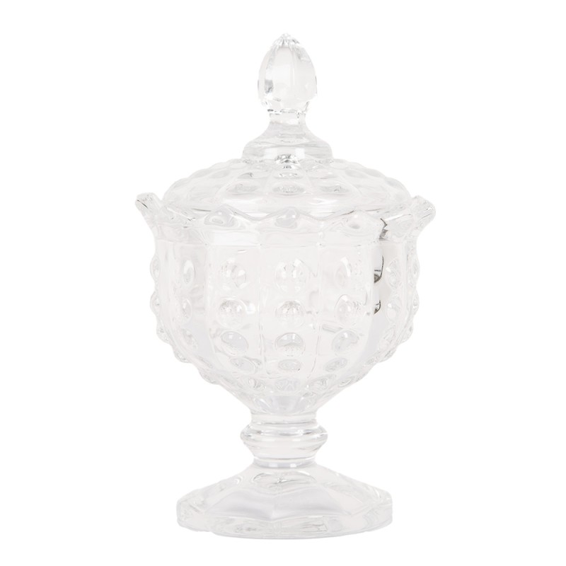 Clayre & Eef Vorratsglas Ø 9x16 cm Transparant Glas