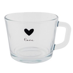 Clayre & Eef Theeglas  450 ml Glas Hart