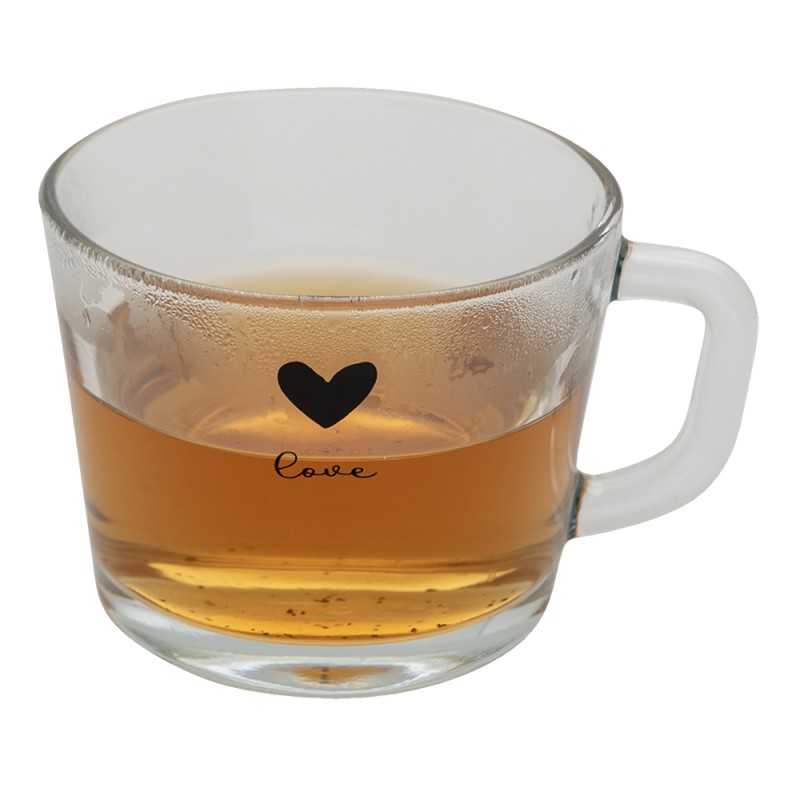 Clayre & Eef Teeglas 450 ml Glas Herz