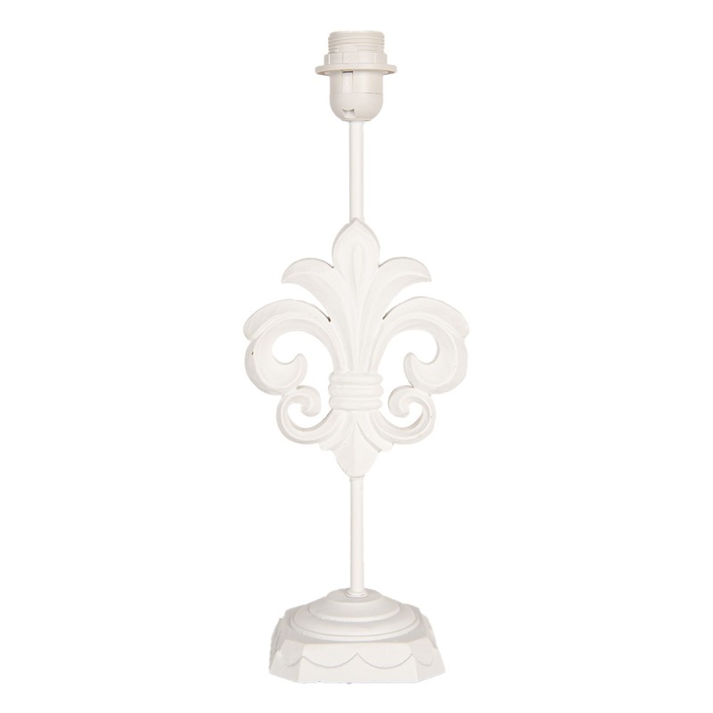 Clayre & Eef Lampenvoet 17x13x44 cm Wit Hout