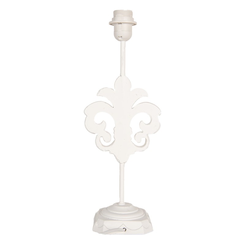 Clayre & Eef Lampenvoet 17x13x44 cm Wit Hout