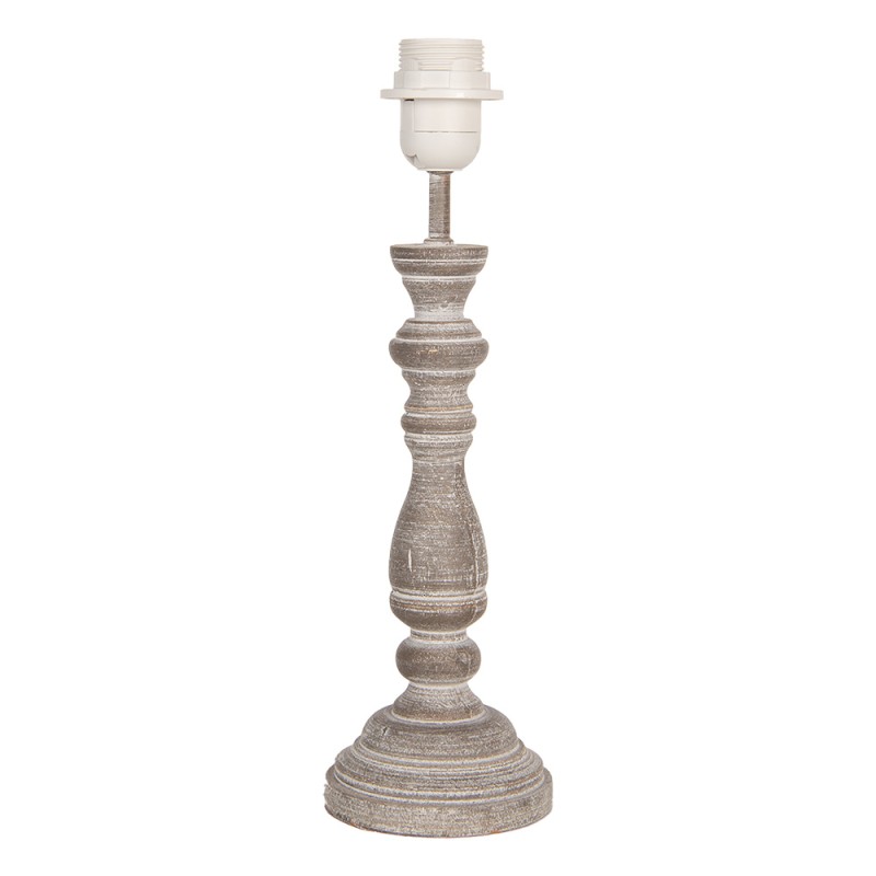 Clayre & Eef Base della lampada Ø 11x35 cm Marrone Legno
