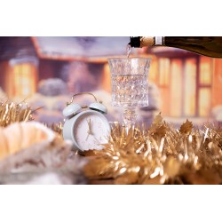 Clayre & Eef Weihnachtsgirlande 200 cm Goldfarbig Kunststoff