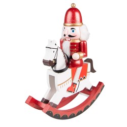 Clayre & Eef Figurine Nutcracker 30 cm Red Green Polyresin
