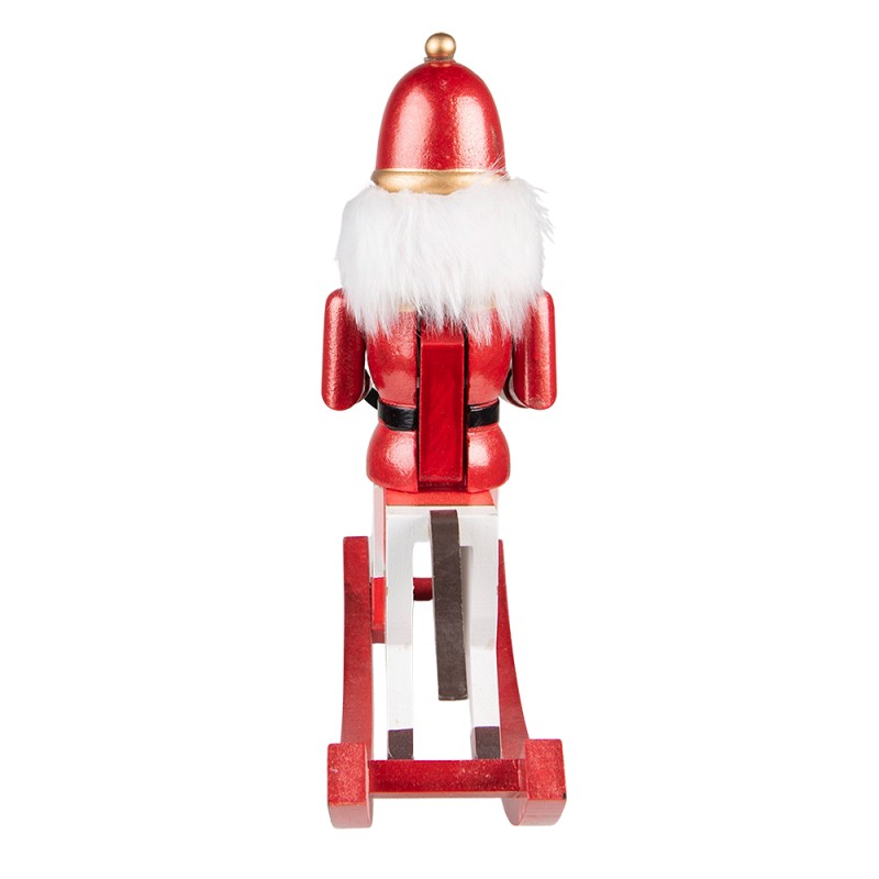 Clayre & Eef Statuetta Schiaccianoci 30 cm Rosso Verde  Poliresina