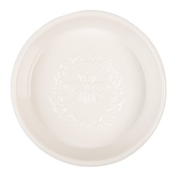 Clayre & Eef Seifenschale Ø 13x3 cm Weiß Keramik