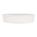 Clayre & Eef Porte-savon 13x9x3 cm Blanc Céramique