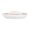 Clayre & Eef Seifenschale 14x11x3 cm Weiß Keramik