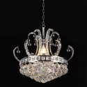 LumiLamp Lampadario Ø 50x43/168 cm  Color argento Ferro Vetro
