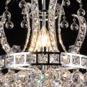 LumiLamp Lampadario Ø 50x43/168 cm  Color argento Ferro Vetro