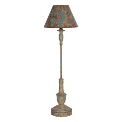 Clayre & Eef Table Lamp Ø 22x71 cm Blue Brown Metal