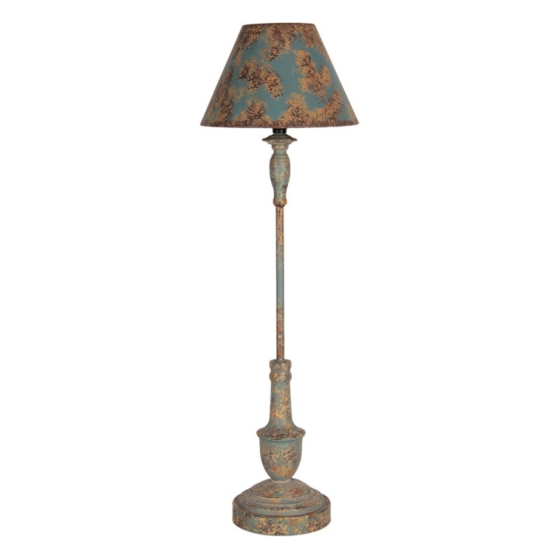 Clayre & Eef Tafellamp Ø 22x71 cm Blauw Bruin Metaal