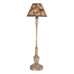 Clayre & Eef Lampada da tavolo Ø 22x71 cm Beige Marrone  Metallo