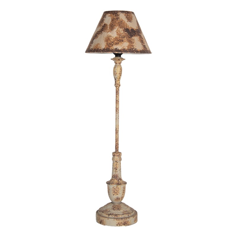 Clayre & Eef Table Lamp Ø 22x71 cm Beige Brown Metal