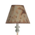 Clayre & Eef Table Lamp Ø 24x72 cm Green Metal Wood