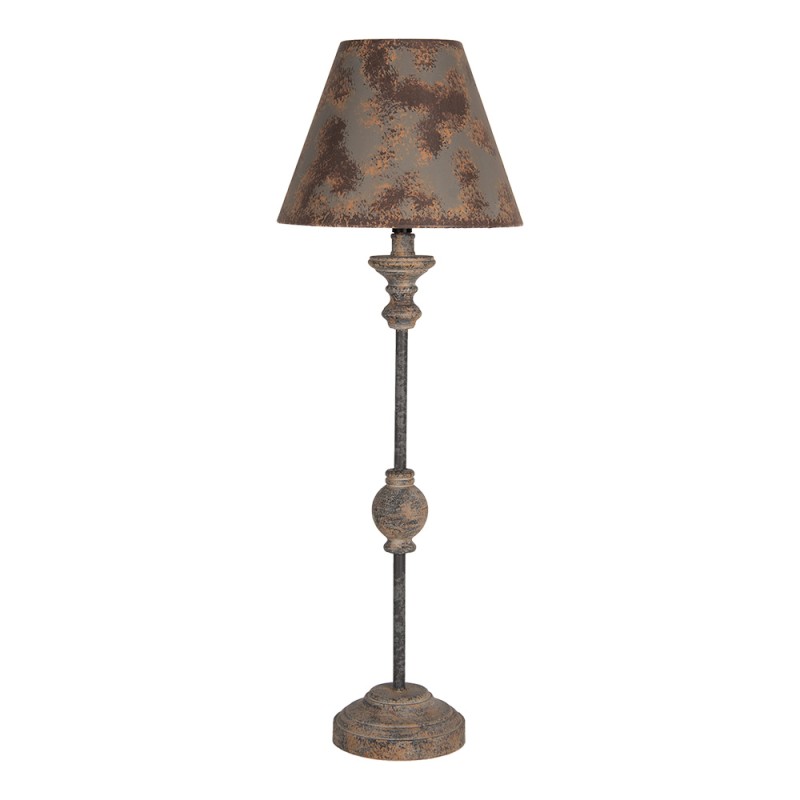 Clayre & Eef Lampada da tavolo Ø 24x69 cm Marrone Metallo