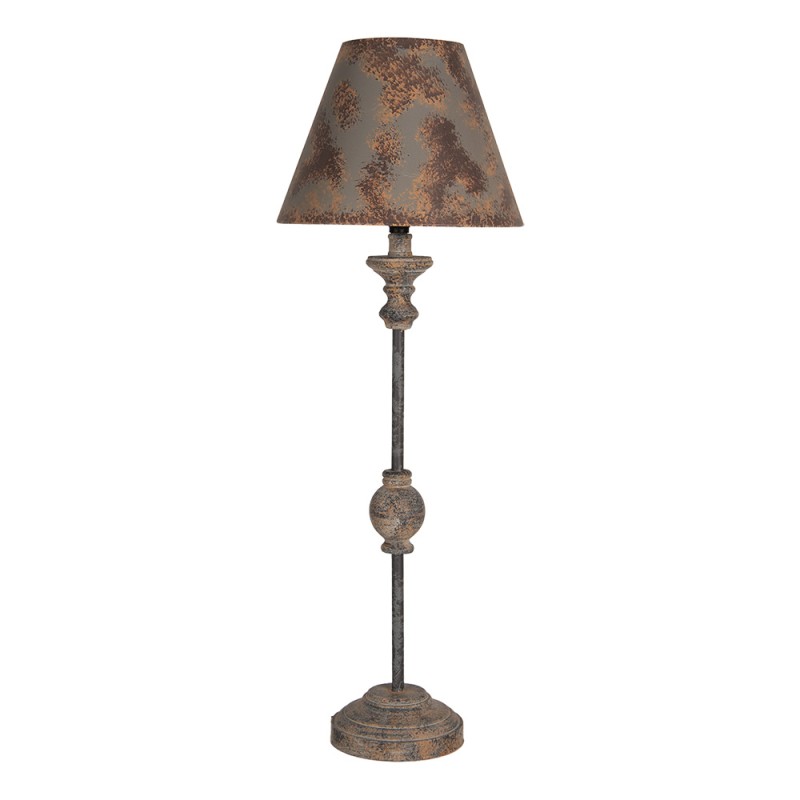 Clayre & Eef Lampada da tavolo Ø 24x69 cm Marrone Metallo