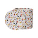 Clayre & Eef Scatola di archiviazione set di 3 Ø 19x19 / Ø 17x17 / Ø 15x15 cm Bianco Cartone Rotondo Fiori