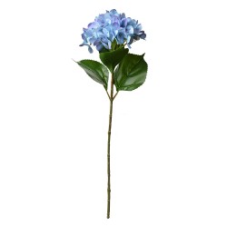 Clayre & Eef Artificial Flower Hydrangea 68 cm Blue Plastic No Shape