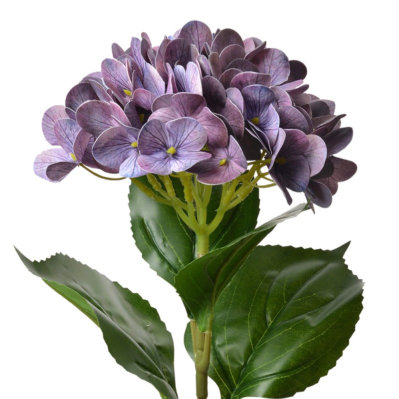 Clayre & Eef Artificial Flower Hydrangea 68 cm Purple Plastic No Shape