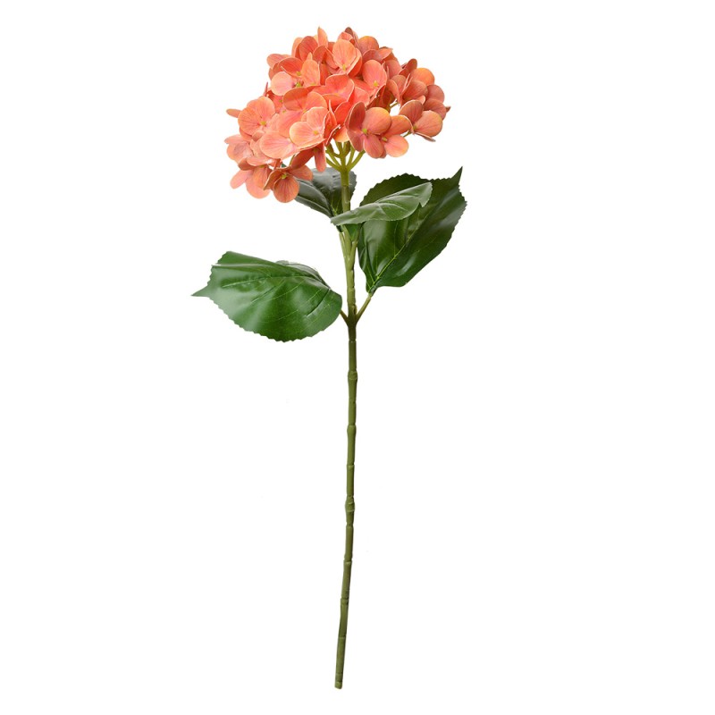Clayre & Eef Fleur artificielle Hortensia 68 cm Orange Plastique