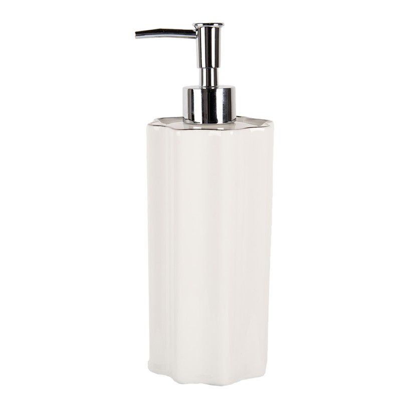Clayre & Eef Seifenspender 475 ml Weiß Keramik
