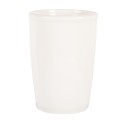 Clayre & Eef Portaspazzolino Ø 8x12 cm Bianco Ceramica