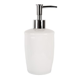 Clayre & Eef Seifenspender 325 ml Weiß Keramik
