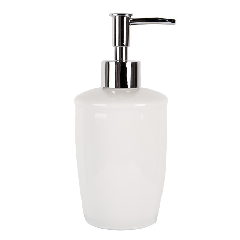 Clayre & Eef Distributore sapone 325 ml Bianco Ceramica