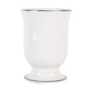 Clayre & Eef Tandenborstelhouder Ø 8x11 cm Wit Keramiek