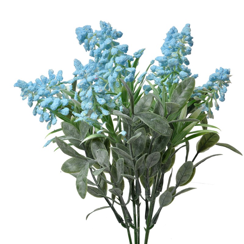 Clayre & Eef Kunstbloem 32 cm Blauw Kunststof