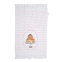 Clayre & Eef Serviette invité 40x66 cm Blanc Coton