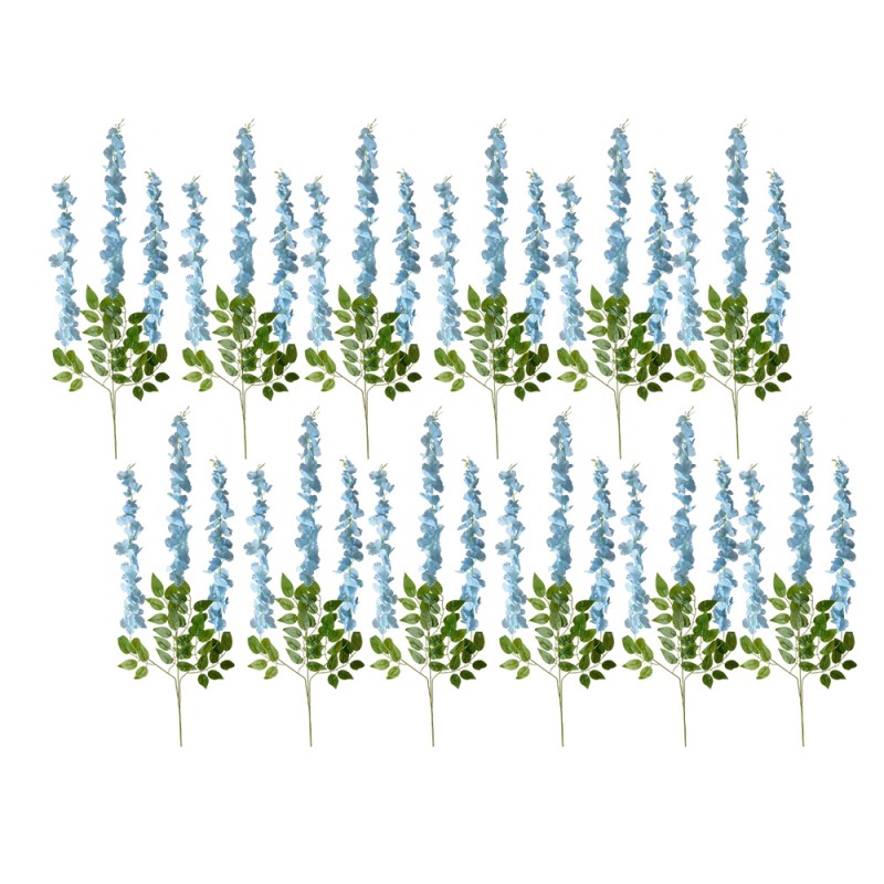 Clayre & Eef Kunstbloemen Set van 12 110 cm Blauw Kunststof
